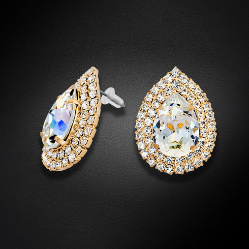 Auskarai "Jasmīnas" su Swarovski™ kristalais
